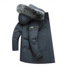 Load image into Gallery viewer, women's winter coat with fur hood