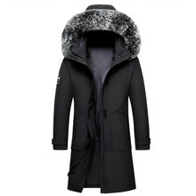 Load image into Gallery viewer, women's winter coat with fur hood