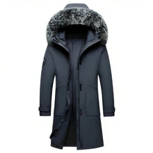 Load image into Gallery viewer, women's winter coat with fur hood