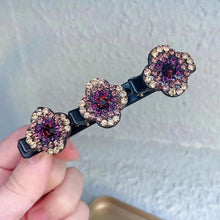 Load image into Gallery viewer, Sparkling Crystal Stone Braided Hair Clips