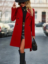 Load image into Gallery viewer, Elegant Helsinki Coat With Double Breasted