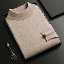 Load image into Gallery viewer, Winter knitted sweater with half-high collar