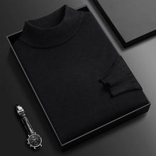 Load image into Gallery viewer, Winter knitted sweater with half-high collar