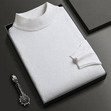 Load image into Gallery viewer, Winter knitted sweater with half-high collar