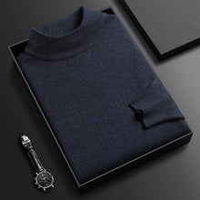 Load image into Gallery viewer, Winter knitted sweater with half-high collar