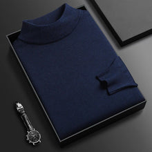 Load image into Gallery viewer, Winter knitted sweater with half-high collar