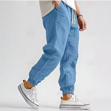Load image into Gallery viewer, Mens Linen Cargo Pants