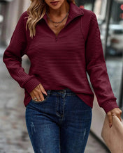 Load image into Gallery viewer, Women's Sweater - V-neck Zipper