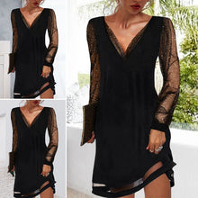 Load image into Gallery viewer, Classic Evening Dress - V-Neck Dress