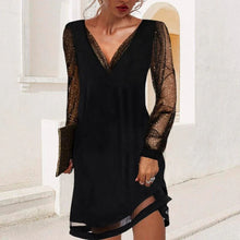 Load image into Gallery viewer, Classic Evening Dress - V-Neck Dress