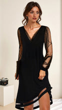 Load image into Gallery viewer, Classic Evening Dress - V-Neck Dress