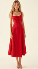 Load image into Gallery viewer, corset midi dress