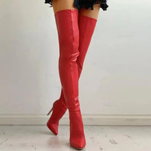 Load image into Gallery viewer, Thigh-High Fashion Boots