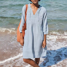 Load image into Gallery viewer, Loose Shirt Dress