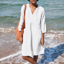 Load image into Gallery viewer, Loose Shirt Dress