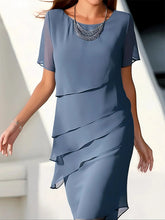 Load image into Gallery viewer, Tiered Chiffon Dress