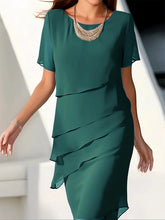 Load image into Gallery viewer, Tiered Chiffon Dress