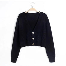 Load image into Gallery viewer, V-neck cardigan, oversized fit
