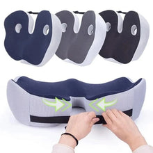 Load image into Gallery viewer, Contoured Memory Foam Seat Cushion with Adjustable Inserts and Washable Cover