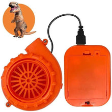 Load image into Gallery viewer, Adult Dinosaur Costume with Battery Powered Blower and Transparent Viewing Panel