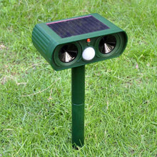 Load image into Gallery viewer, Solar Ultrasonic Animal Repeller with Motion Sensor and Flashing LED Lights