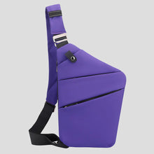 Load image into Gallery viewer, Water Resistant Sling Bag with Hidden Zippers and Reflective Accents for 15 Inch Devices