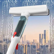 Load image into Gallery viewer, Telescopic Window Cleaner with Spray Tank, Squeegee, and Microfiber Pad in Two Lengths