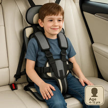 Load image into Gallery viewer, Portable Child Booster Seat with Five Point Harness and Head Support, Foldable Travel