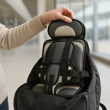 Load image into Gallery viewer, Portable Child Booster Seat with Five Point Harness and Head Support, Foldable Travel
