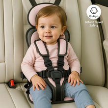 Load image into Gallery viewer, Portable Child Booster Seat with Five Point Harness and Head Support, Foldable Travel