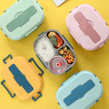 Load image into Gallery viewer, Insulated Bento Box with Four Snap Lock Compartments and Heat Retention