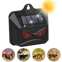 Load image into Gallery viewer, Solar Ultrasonic Animal Repeller Set of 2 with Flashing LED Lights for Yard and Garden