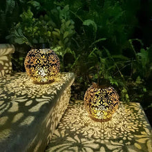 Load image into Gallery viewer, Solar LED Pendant Light with Remote Control and Auto On for Patios and Gazebos