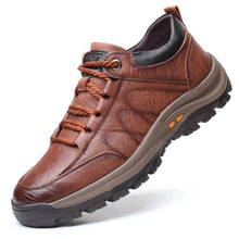 Load image into Gallery viewer, Mens Arch Support Shoes with Weatherproof Cowhide and Rubber Traction Sole