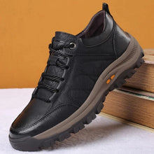 Load image into Gallery viewer, Mens Arch Support Shoes with Weatherproof Cowhide and Rubber Traction Sole