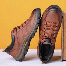 Load image into Gallery viewer, Mens Arch Support Shoes with Weatherproof Cowhide and Rubber Traction Sole
