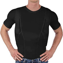 Load image into Gallery viewer, Compression Shirt with Dual Hidden Pockets and Moisture Wicking Fabric