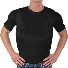 Load image into Gallery viewer, Compression Shirt with Dual Hidden Pockets and Moisture Wicking Fabric