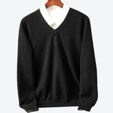 Load image into Gallery viewer, Mens Crew Neck Sweater with Ribbed Cuffs and Breathable Knit
