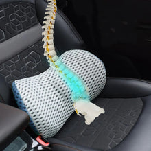 Load image into Gallery viewer, Memory Foam Lumbar Support Cushion with Breathable Washable Cover for Office Chair and Car