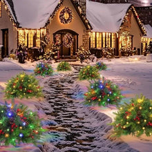 Load image into Gallery viewer, 18-Inch Battery Operated Evergreen Urn Filler with 35 Warm White LED Lights and Auto Timer