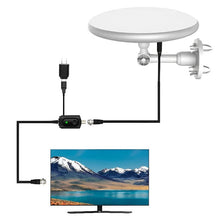 Load image into Gallery viewer, Outdoor Digital TV Antenna with 360 Degree Reception and 40 Foot Coaxial Cable