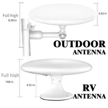 Load image into Gallery viewer, Outdoor Digital TV Antenna with 360 Degree Reception and 40 Foot Coaxial Cable