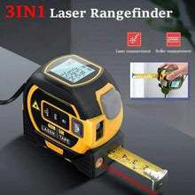 Load image into Gallery viewer, Infrared Laser Rangefinder with Built In Tape Measure Tool