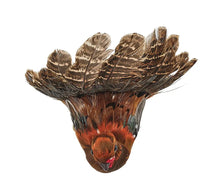 Load image into Gallery viewer, Feather Turkey Napkin Rings with Brown Red and Orange, Set of 4
