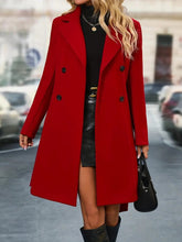Load image into Gallery viewer, Elegant Helsinki Coat With Double Breasted