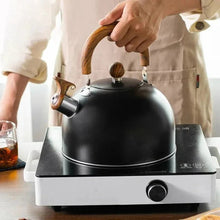 Load image into Gallery viewer, Stovetop Kettle with Automatic Whistle Alert and Even Heat Base for Induction, Gas, Radiant Cooktops