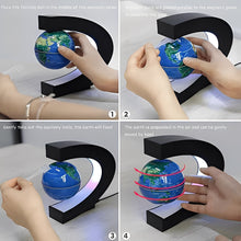Load image into Gallery viewer, Magnetic Floating Globe with LED Light and Continuous Rotation, 3.5in