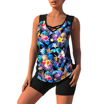 Load image into Gallery viewer, Tankini Set | Summery tankini set with geometric V-neck