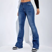 Load image into Gallery viewer, High Waist Straight Jeans